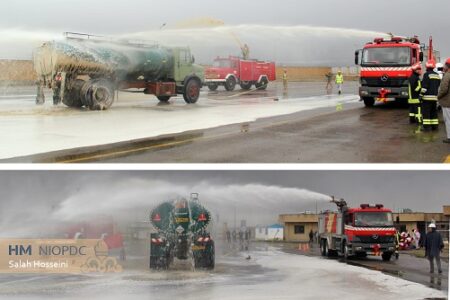 برگزاری موفق مانور واکنش در شرایط اضطراری در انبار نفت نوشیجان ملایر