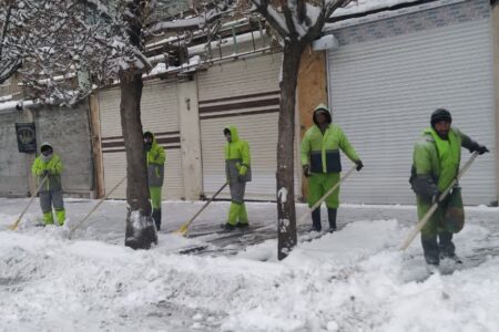 ۴۸ ساعت  عملیات برفروبی مداوم