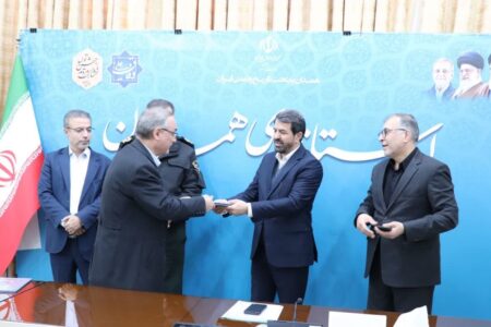تقدیر رئیس پلیس راه کشور از مدیرکل راهداری همدان به پاس همکاری در ارتقای ایمنی جاده‌ها