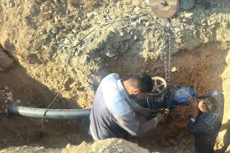 صدای آب در روستای حاج‌مقصود قهاوند پیچید